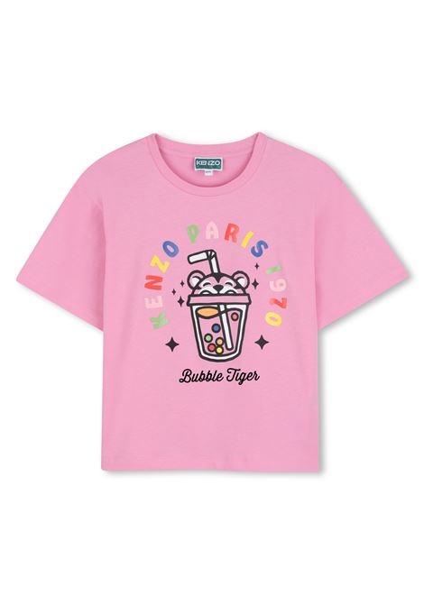 T-shirt con stampa KENZO KIDS | K6176947F